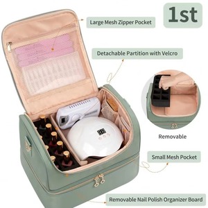 Échantillon Gratuit - Trousse de Maquillage Portable Étanche - Sacs et Étuis Cosmétiques - Trousse de Maquillage Professionnelle - Trousse de Voyage pour Hommes - Product Image 4