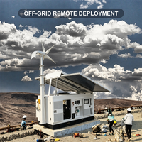 Générateur hybride éolien solaire diesel LINGGE Quanchai 20 kW 32 kWh Batterie au lithium 10 kW Inverseur mobile super silencieux