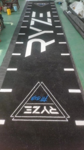 Tapis de gazon synthétique pour salle de sport <span class=keywords><strong>SYS</strong></span> personnalisé, haute densité, monofilament bouclé, 15 mm, pour intérieur - Product Image 2
