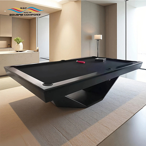S.Q.F 8 Ball <b>Pool</b> <b>Table</b> American Style Slate Cushion Solid Wood Legs Indoor Pro Home Edition Custom Logo OEM Billiard X-KY Moder - Product Image 4