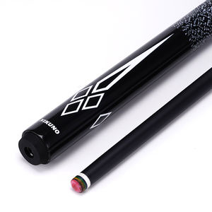 Venta Directa de Fábrica, Taco de Billar de Acero Inoxidable Negro Carbón de 1/2, Punta de 10.5mm, 11.5mm, 13mm con Funda de Arce - Product Image 2