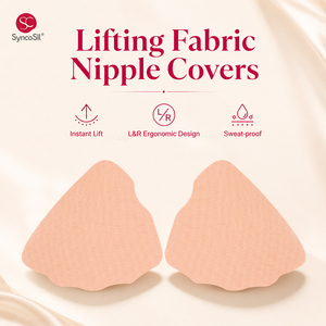 XR092 Cache-tétons adhésifs invisibles jetables respirants pour femme, effet push-up instantané, bande de maintien pour poitrine - Product Image 1