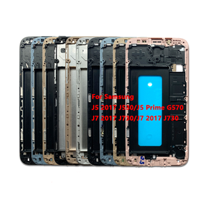 Cadre de boîtier avant pour <span class=keywords><strong>Samsung</strong></span> <span class=keywords><strong>J5</strong></span> J7 <span class=keywords><strong>2017</strong></span> J530 J730 <span class=keywords><strong>J5</strong></span> J7 Prime G570 G6100 LCD lunette plaque Marco couverture pièce de rechange en gros - Product Image 1