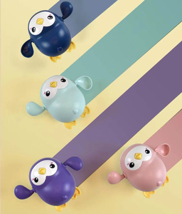 Thời Gian Tắm Vui Vẻ Cho Trẻ Em Đồ Chơi Bơi Gió Cho Em Bé Tắm Động Vật Cổ Điển Dễ Thương Đồ Chơi Bồn Tắm Chim Cánh Cụt Dây Chuyền Bơi Đồ Chơi Đồng Hồ - Product Image 3