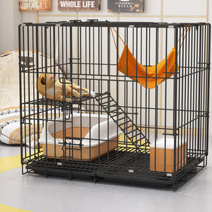 Outdoor Metalen Roestvrij Staaldraad Kat Kooi Villa Dubbele Vouwen Huisdier Kooi - Product Image 3