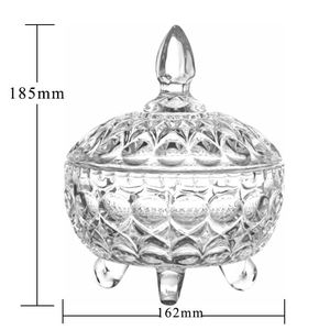 Hot Bán Kích Thước Lớn Sang Trọng Thủy Tinh Kẹo <span class=keywords><strong>Cookie</strong></span> Nồi Thiết Kế Cổ Điển Chì Miễn Phí Rõ Ràng Tinh Thể Thủy Tinh Kẹo <span class=keywords><strong>Jar</strong></span> Với Glass Nắp - Product Image 6