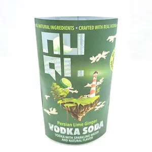 Factory custom PET/PVC plastic shrink film printed label shrink sleeve logo sticker can bottle packaging shrink label