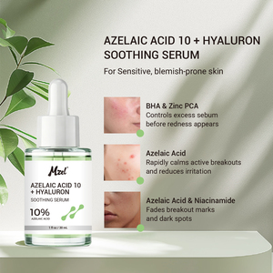 Suero Facial Calmante con Ácido Azelaico, Alivia el Enrojecimiento, Calma la Piel Estresada, Suero para el Cuidado del Tono Post-Imperfecciones para Piel Sensible - Product Image 6
