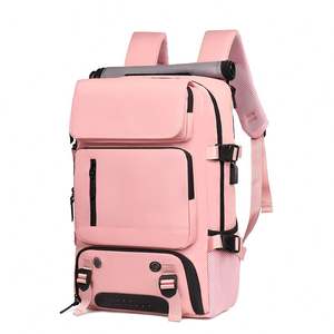 Sac à dos rose style graffiti pour filles en cuir PU imperméable idéal pour l'école, les cours et les voyages Sac à dos décontracté - Product Image 3