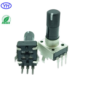 20 Years factory direct 1k 10k 50k 100k 3 Pins vertical mount pcb Linear rotary Potentiometer with white point - Product Image 4