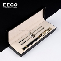 Stylos Gel Dorés Personnalisés en Métal de Luxe pour Bureau, avec Logo Personnalisé, Pointe 0.5, Coffret Cadeau de Marques, Vente en Gros