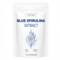 Extrait de Spiruline Bleue en Poudre, Matière Première Phycocyanine Qualité Alimentaire, Antioxydants, Protéines Végétales, Complément Herbal, Renforce l'Immunité