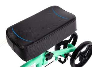 デュアルブレーキ、メタルバスケット、ニーパッドカバー折りたたみ式ニースクーターによる脚と足の怪我のためのニーウォーカー、 - Product Image 4