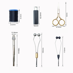 Kit d'outils <span class=keywords><strong>de</strong></span> montage <span class=keywords><strong>de</strong></span> mouches (10 pièces) avec assortiment <span class=keywords><strong>de</strong></span> morses et outils pour nymphes, mouches sèches, streamers d'eau salée – Ensemble complet pour la fabrication <span class=keywords><strong>de</strong></span> leurres <span class=keywords><strong>de</strong></span> pêche à la mouche - Product Image 5