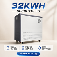 Batería de Litio de 15Kwh 20Kwh 30Kwh 32Kwh, 51.2V 628Ah 600Ah 400Ah 300Ah 280Ah 48V, Baterías de Almacenamiento de Energía para el Hogar, Sistema Lifepo4 ESS