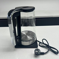 Bon marché ODM OEM Bouilloire électrique transparente en verre de 2.5 litres avec lumière LED pour l'eau bouillante Hôtel Commercial