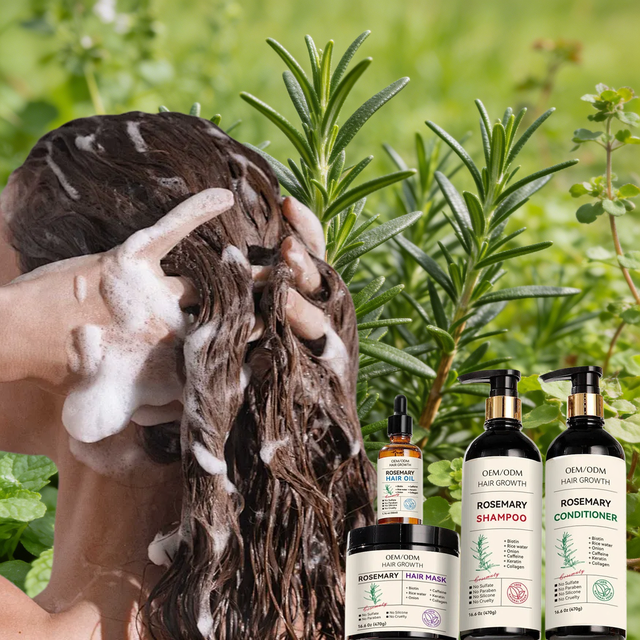 Pure Rosemary Oil Hair Growth Nourishing 2-IN-1 Organic Deep Cleansing Shampoo