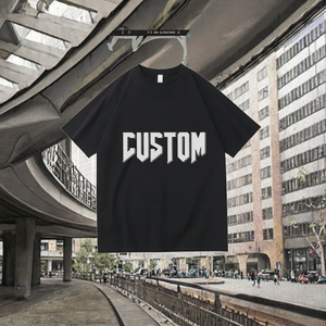 T-shirt à manches courtes noir pour homme, coupe classique, jersey de coton, col rond, imprimé graphique, style décontracté - Product Image 3
