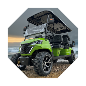 Chariot de golf tout-terrain électrique à batterie au lithium automatique 4 + 2 sièges 3500W de haute qualité - Product Image 6