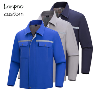 Cotton Xây Dựng Khai Thác Mỏ Công Nhân Công Nghiệp Đồng Phục Làm Việc Quần Áo Biểu Tượng Tùy Chỉnh Phản Quang An Toàn Làm Việc Áo Khoác - Product Image 1