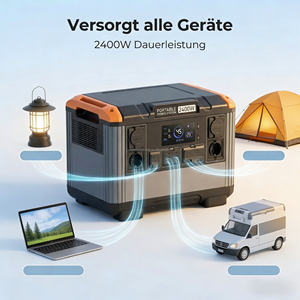 Station d'alimentation de secours domestique 2400W 2000Wh LiFePO4, générateur portable pour les pannes de courant domestiques et les situations d'urgence - Product Image 5