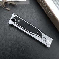 Couteau pliant d'extérieur en alliage d'aluminium Gravity D2, couteau de poche portable haute dureté pour le camping et la pêche en plein air