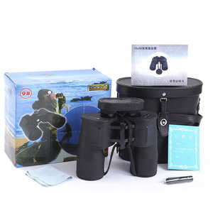 T98 10x50 Binoculars High Magnification Night Vision Civilian Telescopes With Leather Case - Product Image 1