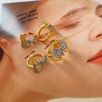 Bague Ailes d'Ange Bicolore Or 18K Style Euro-Américain Vintage Tendance – Cadeau de Fiançailles Distinctif et Élégant, Pièce Détachée de Caractère