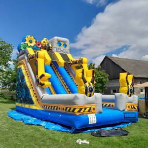 Tobogán Inflable Robótico para Exteriores, Tobogán Inflable Comercial, <span class=keywords><strong>Castillo</strong></span> Inflable con Tobogán para Fiestas Infantiles - Product Image 1