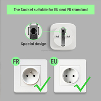 Prise intelligente sans fil RF 433 MHz avec télécommande, prise standard EU/FR 16A AC 110V/120V/220V/240V avec kit émetteur