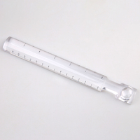BIJIA 2x règle de lecture loupe à barre avec échelle de mesure mm et pouce