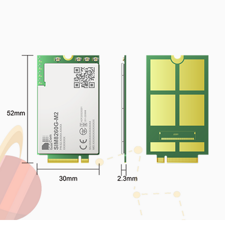 SIM8620G-M.2 SIMCOM 5G Wireless Module R16 5G NSA/SA NR SIM8620G M.2 Iot Solution Cellular Modem 5G Module Lurrtech SIM8620G-M.2