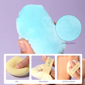 LMLTOP Piumino per Polvere in Velluto Floccato di Puro Cotone, Taglia <span class=keywords><strong>L</strong></span>, Lavabile, Colori Personalizzabili, Confezione Singola - Product Image 3