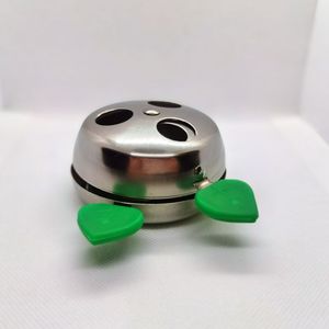 Venta al por mayor de plástico de acero inoxidable pequeña hoja verde Hookah Hmd dispositivo de gestión del calor carbones titular Hookah Shisha Accesorios - Product Image 4
