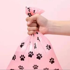 Sacs à déjections pour chats portables, écologiques, à motif de dessin animé, avec parfum floral, contrôle efficace des odeurs, en plastique, distributeur de sacs à déchets - Product Image 3