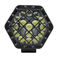 Projecteur de travail hexagonal, éclairage hors route, 48W, LED, feux de route, 16 LED, feu antibrouillard, éclairage de bateau, pour camion, tracteur, VTT, 4x4