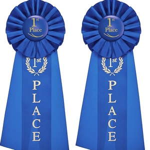 Cinta <span class=keywords><strong>de</strong></span> Premio Personalizada Azul para el Primer Lugar, Premio Especial para el Aula, Competiciones y Eventos Deportivos - Product Image 1