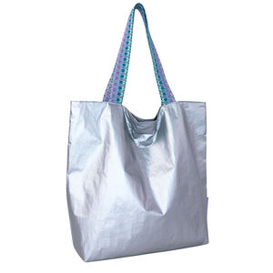 Bolsa de Mano Minimalista Ecológica de la Serie Color-Blocking de Tyvek, con Diseño Moderno, con Cierre, para Viajes, Playa, Salidas Diarias - Product Image 2