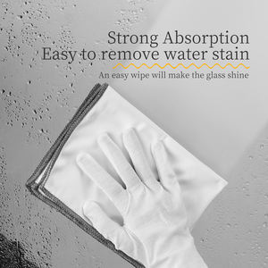 Paños de Limpieza de Microfibra Premium Sin Rayas para Copas de Vino, Gafas de Sol, Ventanas, Paño de Pulido Suave Sin Pelusas - Product Image 2