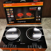 Table de cuisson à induction électrique portable commerciale 2200W, alimentée par énergie solaire/batterie, options de modèles OEM à gaz à chauffe rapide pour usage domestique