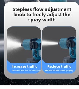 <span class=keywords><strong>Pistola</strong></span> de Pulverización Eléctrica Inalámbrica de Grado Industrial, Recargable, con Batería de Litio, 3000 PSI, 1500W, Conveniente, Eficiente y Portátil - Product Image 3