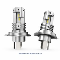 Ampoules de phare LED H4 à double faisceau 6300K, lumière blanche diurne, kit de mise à niveau de lumière blanche brillante, taille mini 1:1 pour l'éclairage automobile