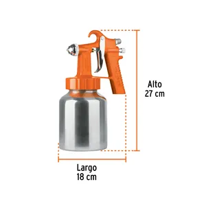 2 unità di pistola a bassa pressione in arancione 1.5mm superiore scatola di ingresso di pennelli - Product Image 3