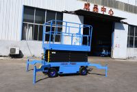 Plateforme élévatrice à ciseaux mobiles électro-hydrauliques pour travaux de construction en intérieur et en extérieur
