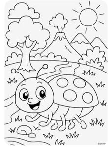 Lienzo Preestirado para Pintar, Diseño Nuevo 2025, 280g, 100% Algodón, Impresión en Blanco y Negro para Niños - Product Image 6