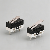 Interrupteur de fin de course 1A 125V CA, micro-interrupteur à 3 broches, petit bouton-poussoir NC/NO SPDT pour disjoncteurs basse tension