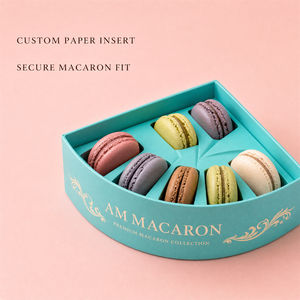 Eco-Friendly Biodegradable Recycled Rainbow Macaron Rigid Gift <b>Box</b> with UV Matte Finish for Desserts Candy and <b>Small</b> Gifts - Product Image 3