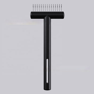 Spazzola Ergonomica per la Rimozione del <span class=keywords><strong>Pelo</strong></span> di Animali Domestici con Lama a Punta Arrotondata di Sicurezza, Spazzola per Sottopelo di Cani e Gatti, Facile Rimozione del <span class=keywords><strong>Pelo</strong></span> con Una Sola Mano, Accessori per la Toelettatura - Product Image 2