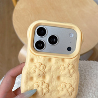 Coque de téléphone Kawaii en forme de patte de chat 3D, en silicone souple et doux, pour iPhone 18 17 Pro Max 16 15 14 13, protection en silicone doux et pastel