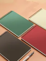 Cuaderno Espiral de Cuero PU con Estampado de Dibujos Animados para Niños, Tela PP, Encuadernación con Alambre, Tamaños B5/B6/A5/A6/A4, Regalo para Estudiantes de Primaria